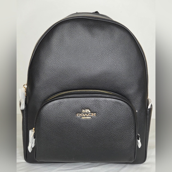Coach Handbags - NWT Coach Black Leather Court Backpack In Large